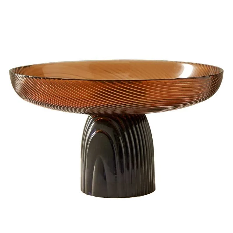 Nordic Aura Color Contrast Pedestal Glass Stand (5)