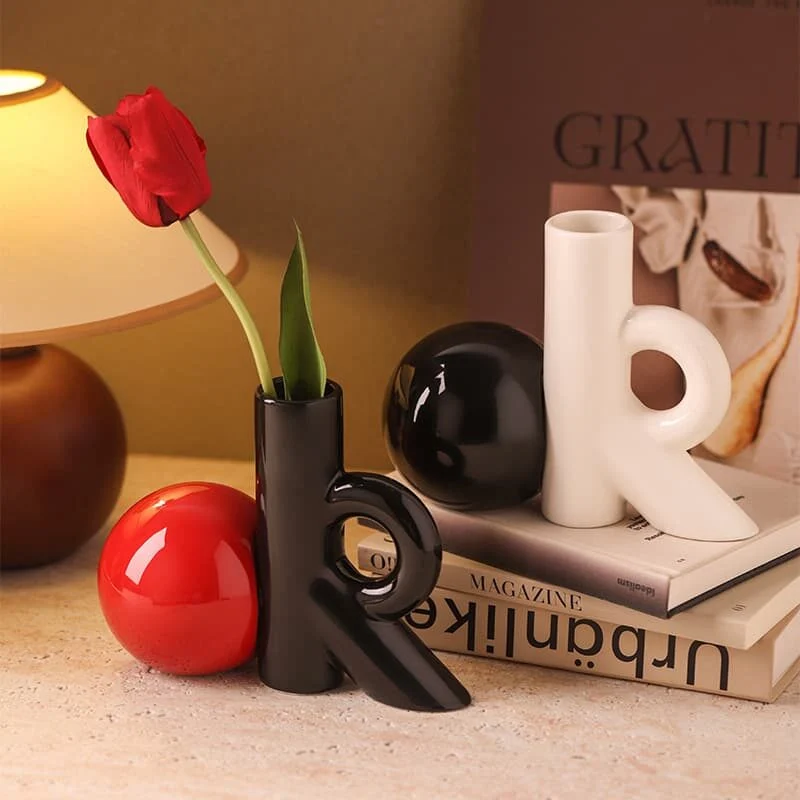 Ok Shaped Ceramic Vase (3)