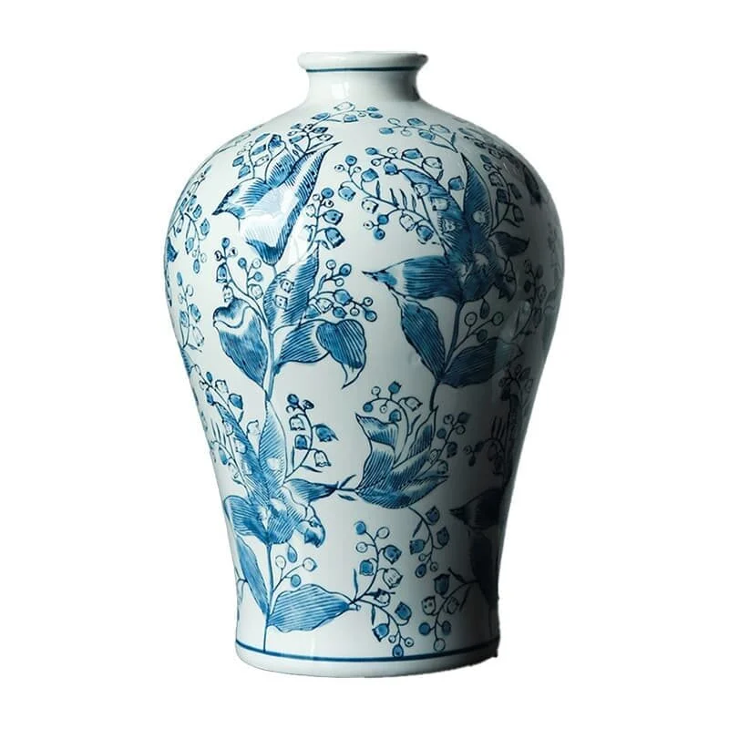 Oriental Lily Porcelain Vase – Classic Oriental Décor (4)