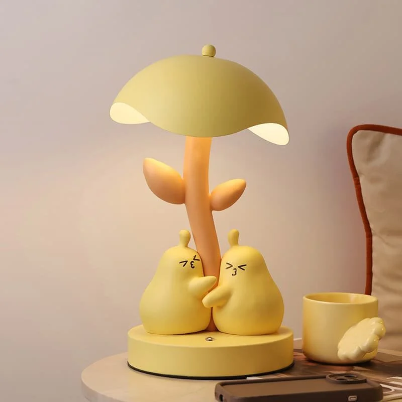 Pair Of Pear Resin Night Lights – Symbol Of Togetherness (1)