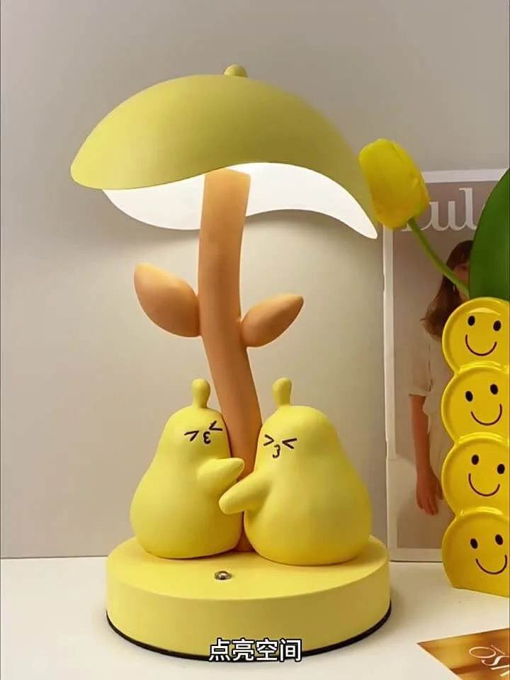 Pair Of Pear Resin Night Lights – Symbol Of Togetherness (2)