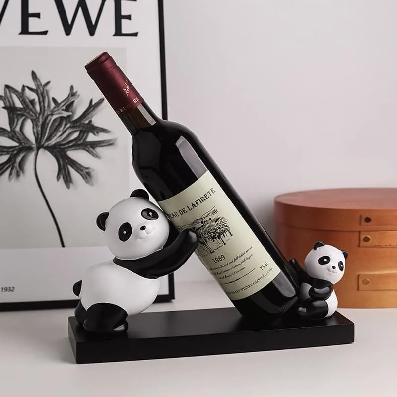 Panda Resin Wine Rack & Bottle Holder (2)