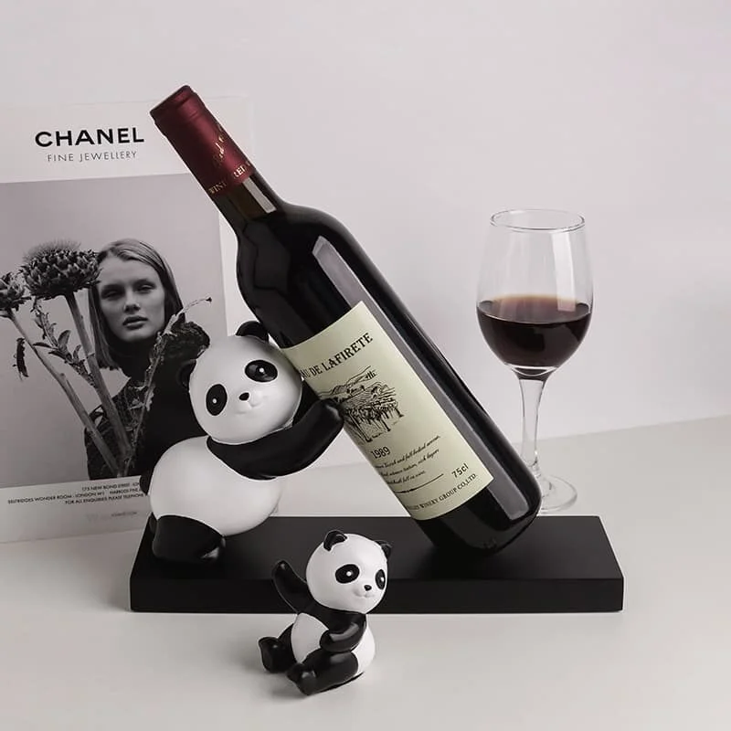 Panda Resin Wine Rack & Bottle Holder (3)