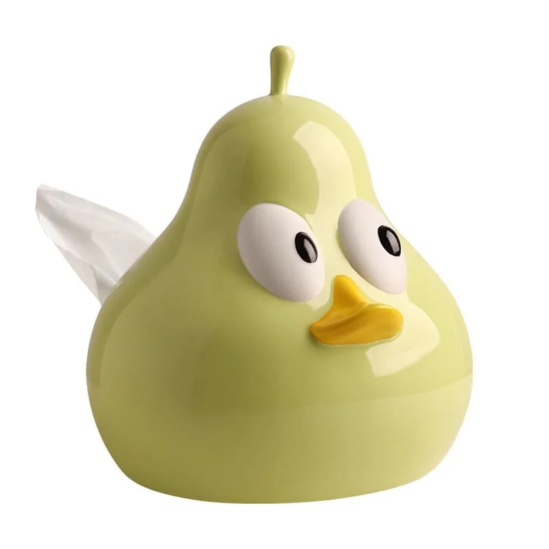 Pear Shaped Ceramic Tissue Box (1)