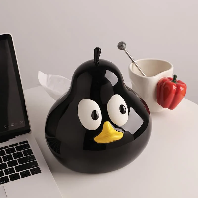 Pear Shaped Ceramic Tissue Box (2)