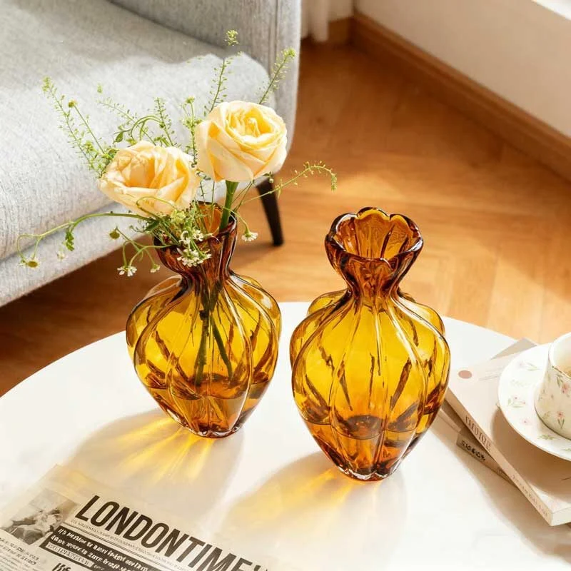 Pocket Curve Decorative Glass Vase (2)