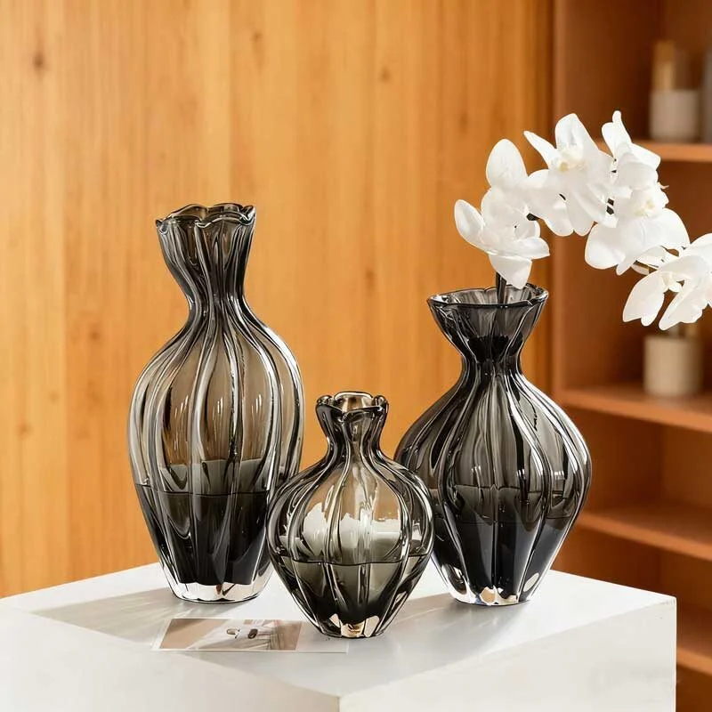 Pocket Curve Decorative Glass Vase (3)