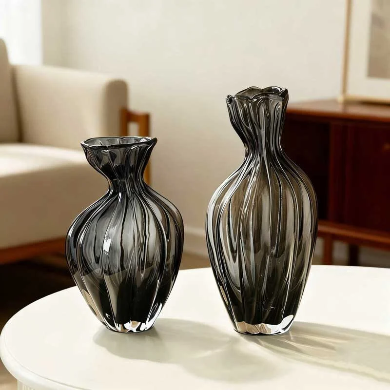 Pocket Curve Decorative Glass Vase (5)