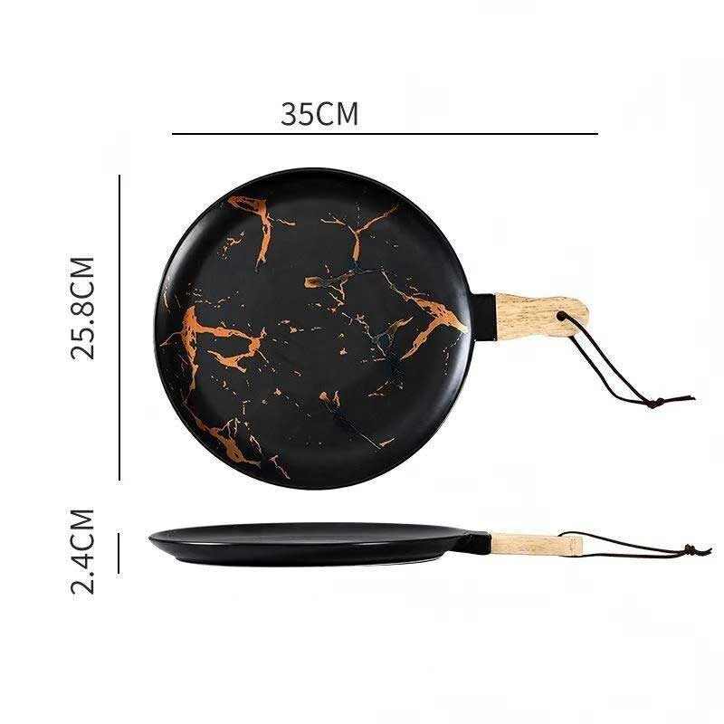 Premium Marble Pattern Ceramic Baking Dish (1)