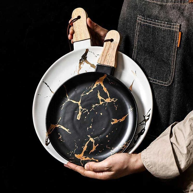 Premium Marble Pattern Ceramic Baking Dish (5)