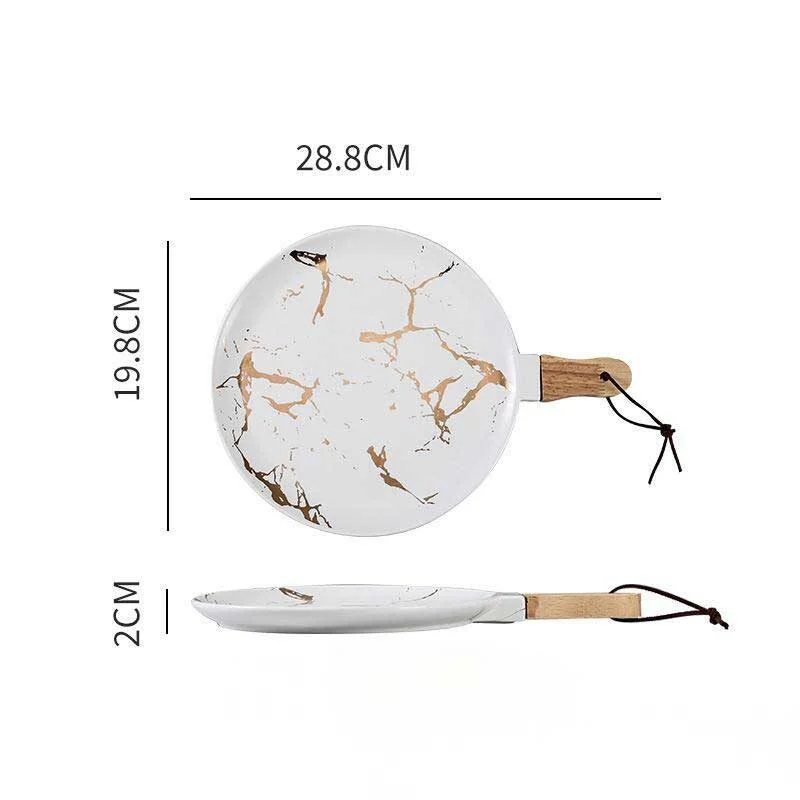 Premium Marble Pattern Ceramic Baking Dish (8)