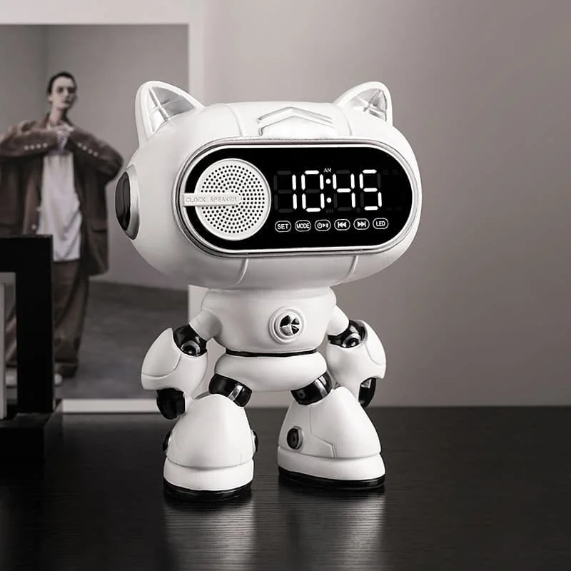 Robot Cat Resin Digital Clock (1)