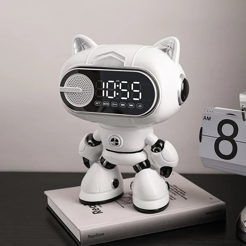 Robot Cat Resin Digital Clock (2)