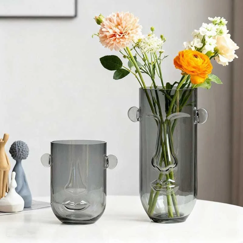 Sculptural Face Imprint Glass Vase (5)