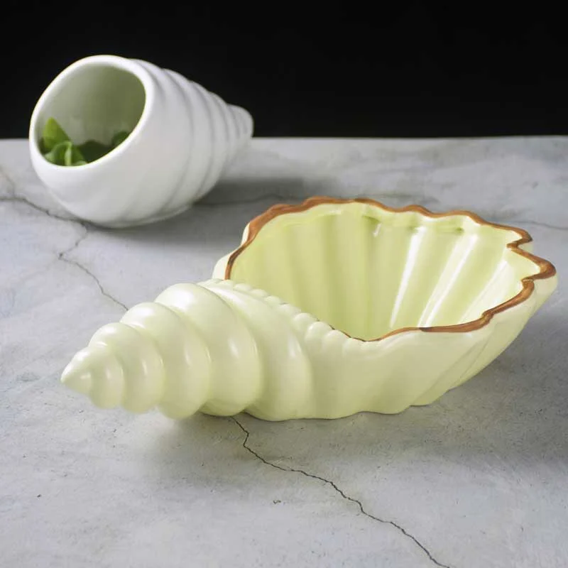 Seashell Shaped Ceramic Tableware (2)
