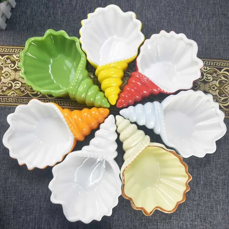 Seashell Shaped Ceramic Tableware (5)