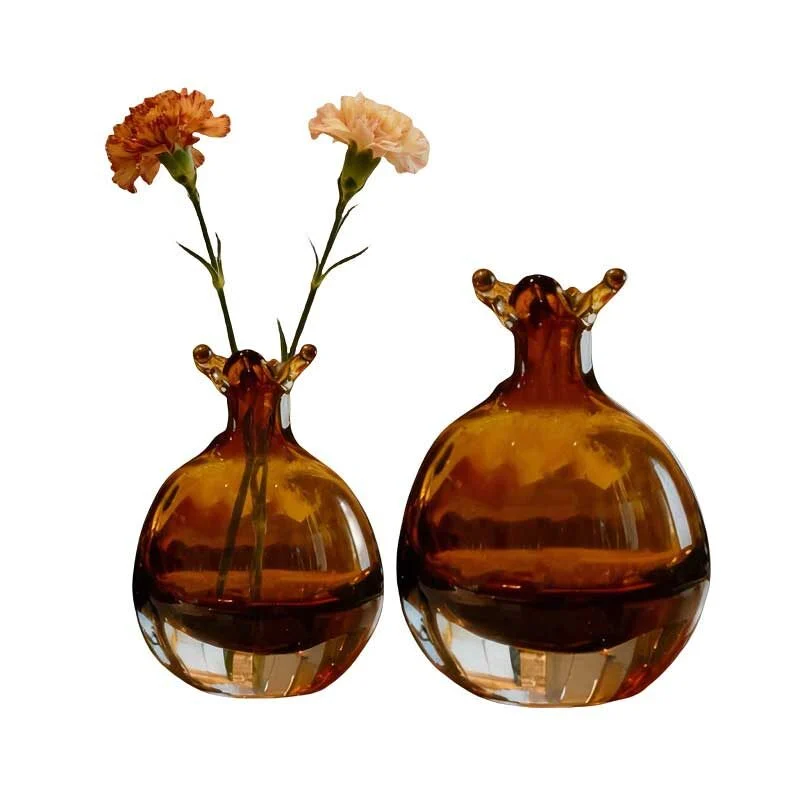 Small Mouth Sphere Glass Vase (1)