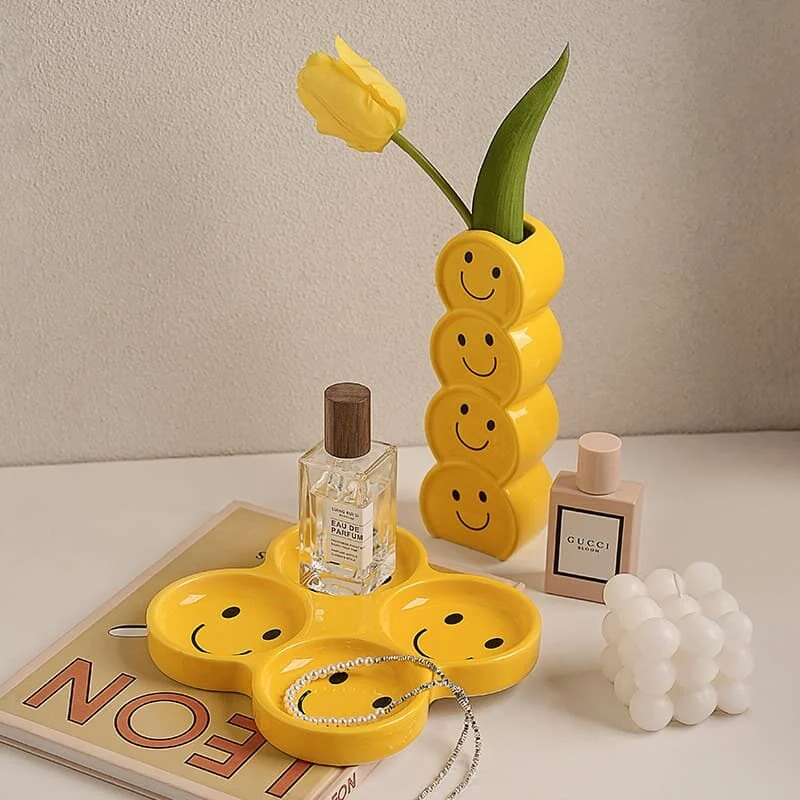 Smiley Face Ceramic Catchall Tray (5)