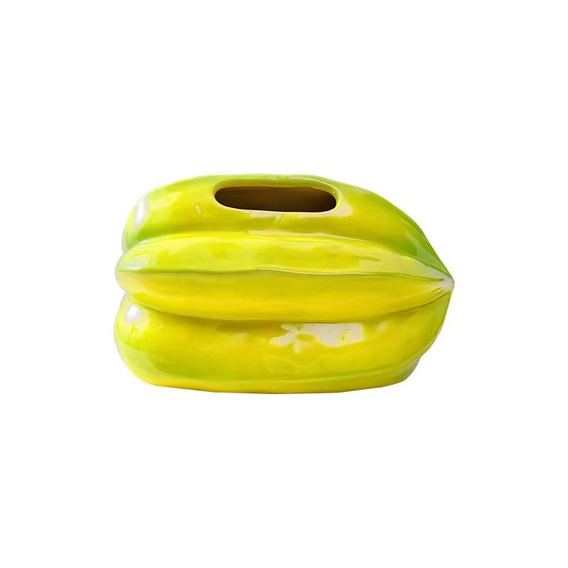 Starfruit Shaped Ceramic Tissue Box (1)