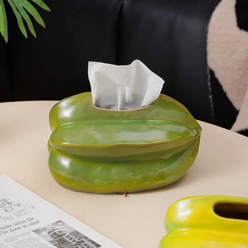 Starfruit Shaped Ceramic Tissue Box (4)