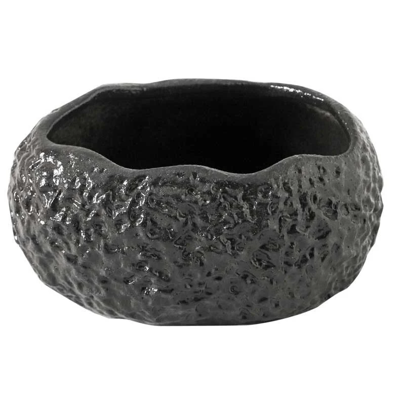Stone Pattern Ceramic Salad Bowl With Irregular Edges (5)