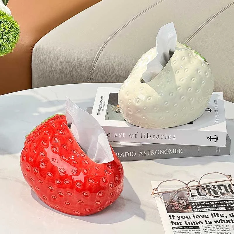 Strawberry Shaped Ceramic Tissue Box (4)