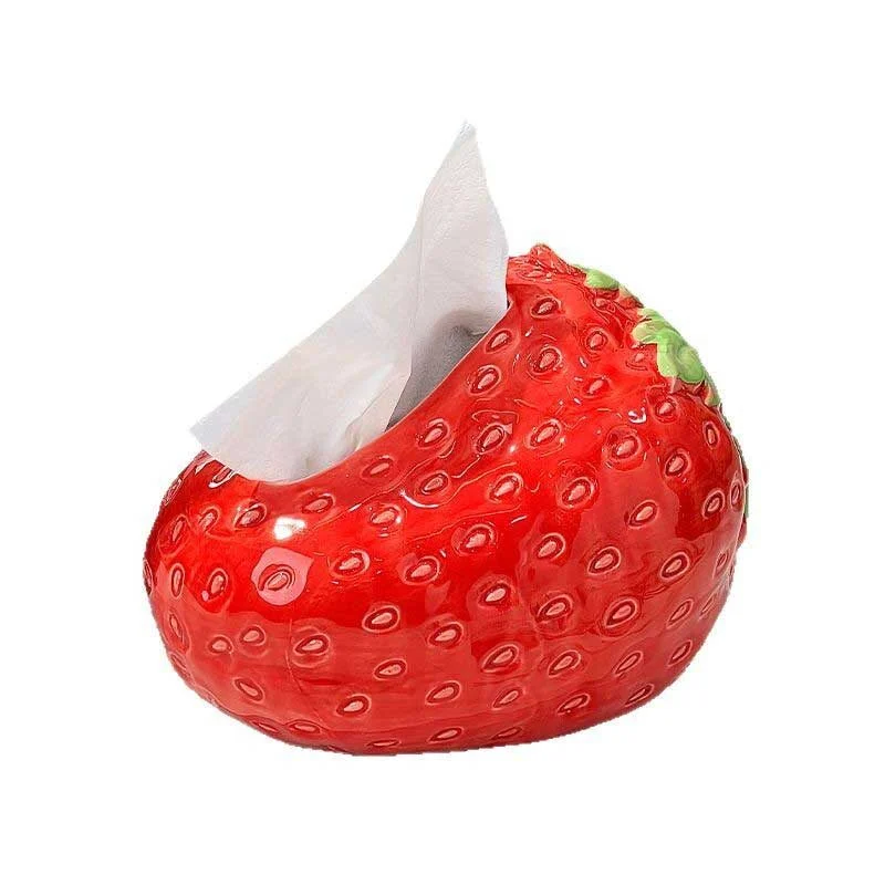Strawberry Shaped Ceramic Tissue Box (5)