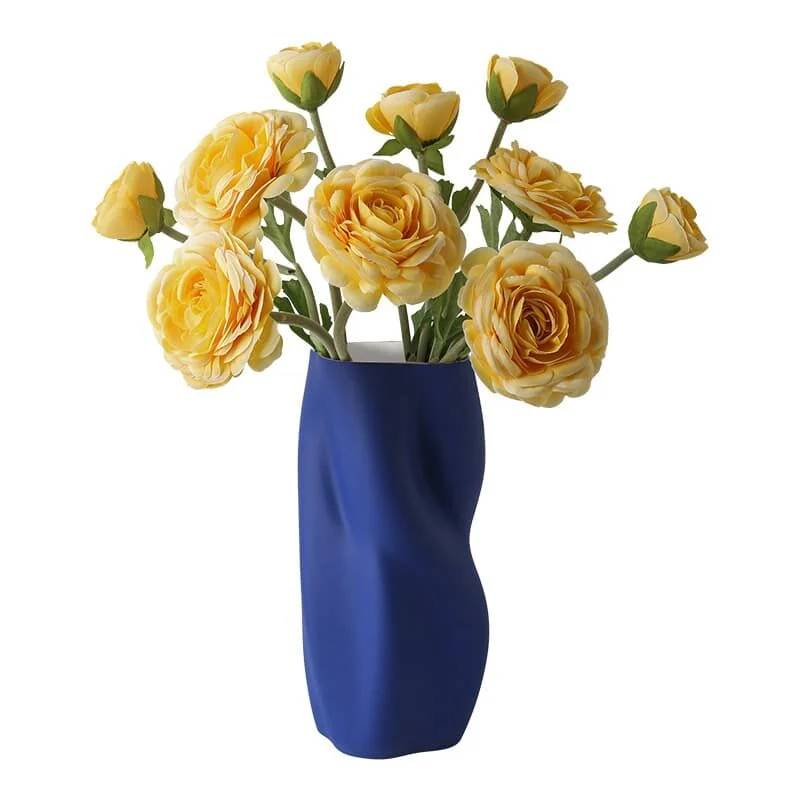 Twist Texture Ceramic Vase – Modern Sculptural Home Décor (5)