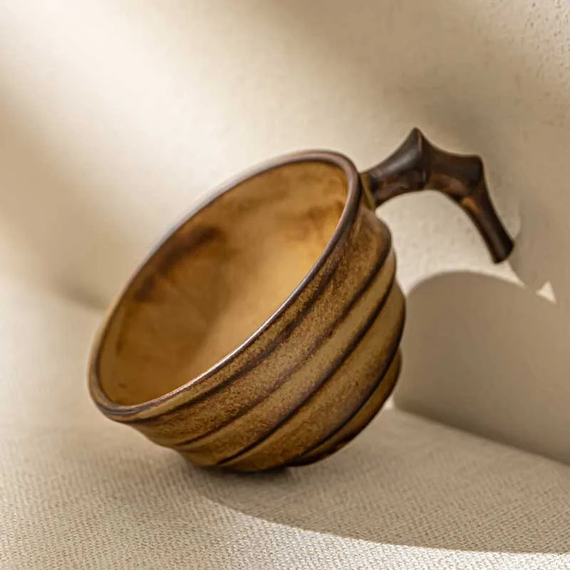 Wabi Sabi Ceramic Ripple Wide Mug (4)