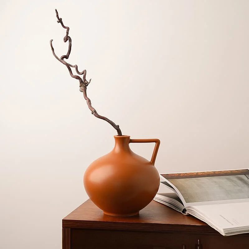 Zen Harmony Ceramic Vase – Oriental Minimalist Décor (2)