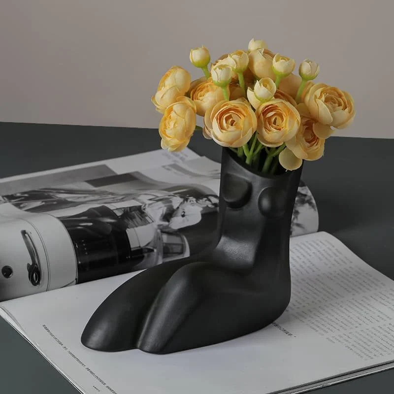 Human Form Ceramic Vase