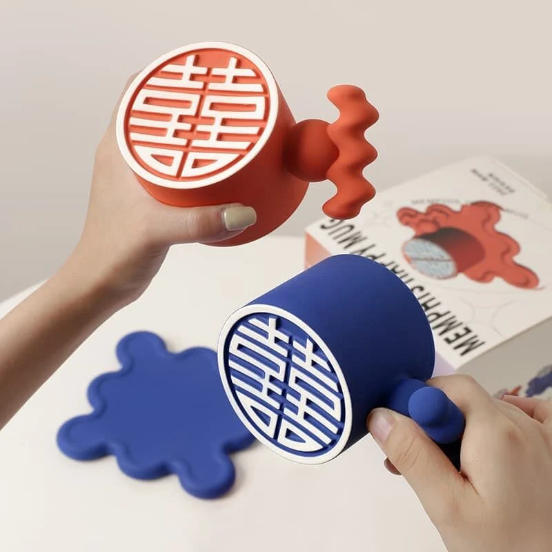 Double Happiness Memphis Mug