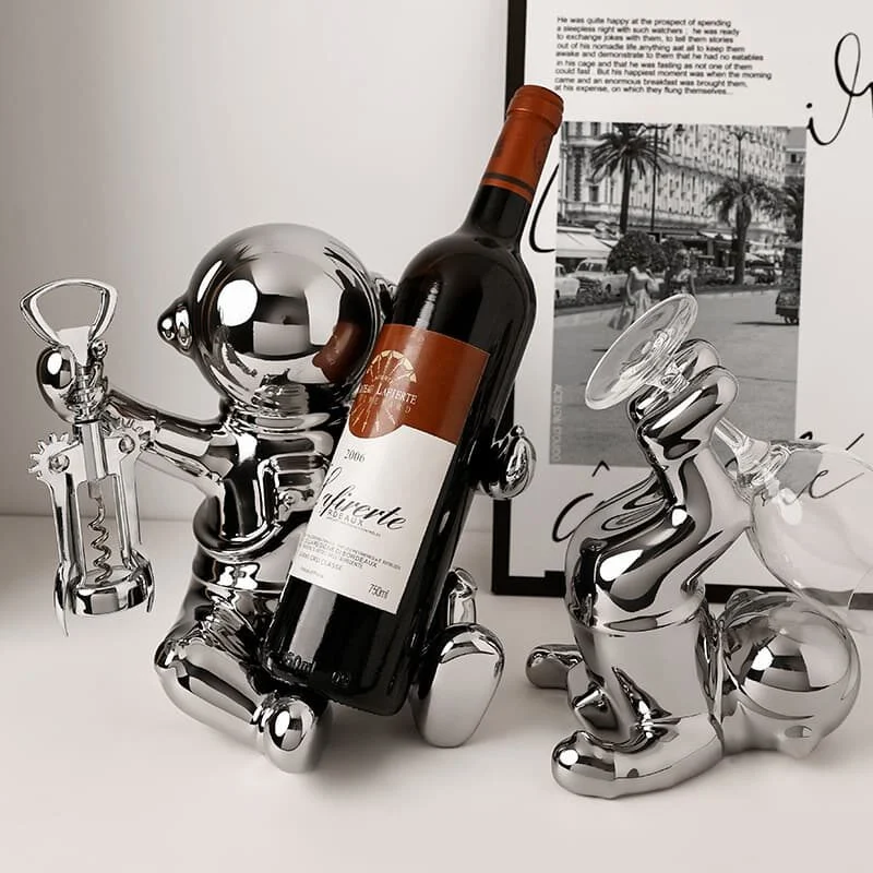 宇航员陶瓷镀银酒托 (1)