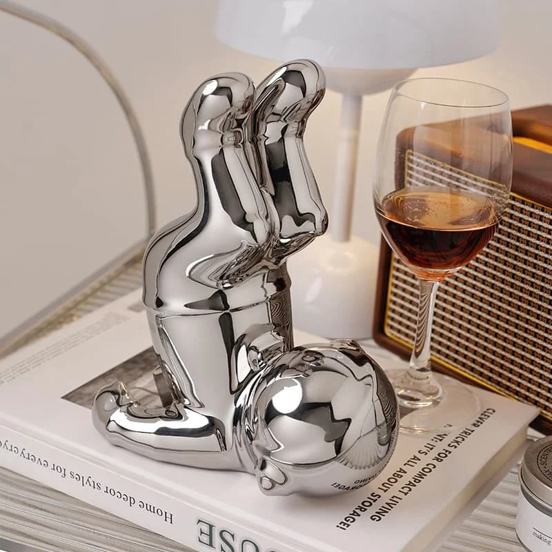 宇航员陶瓷镀银酒托 (4)