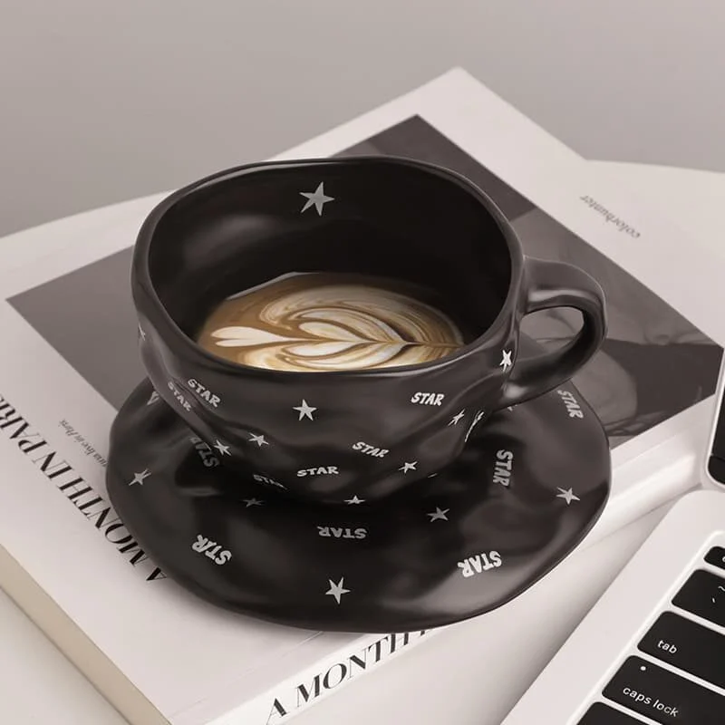 Monochrome Texture Ceramic Coffee Set
