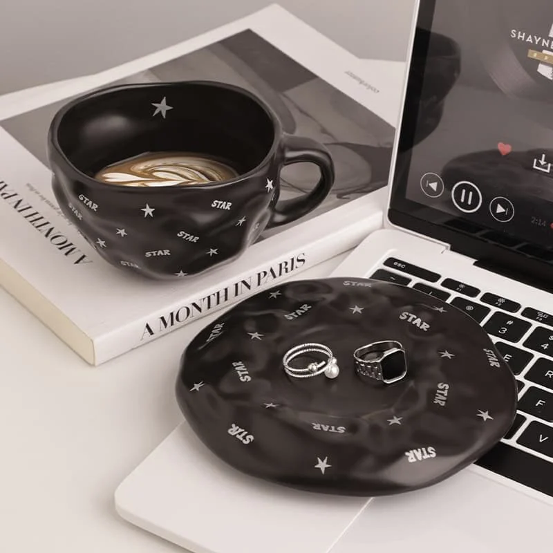 Monochrome Texture Ceramic Coffee Set