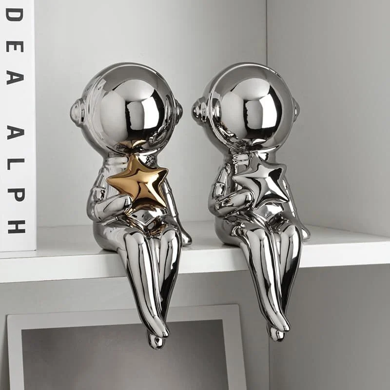 陶瓷太空人组合摆件 (4)