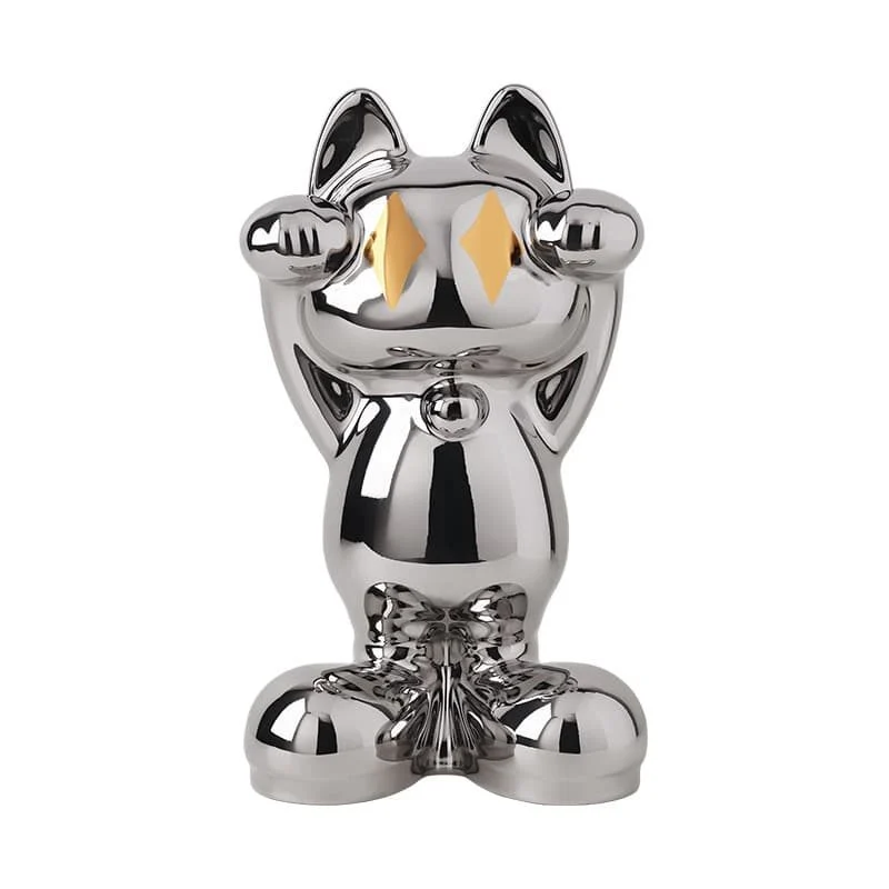 陶瓷星光招财猫摆件 (5)