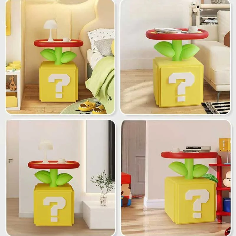 Pixel Cube Resin Nightstand — A Playful Retro-Inspired Storage Accent