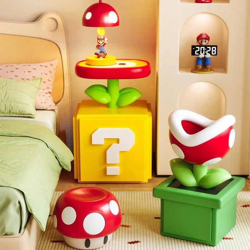 Pixel Cube Resin Nightstand — A Playful Retro-Inspired Storage Accent