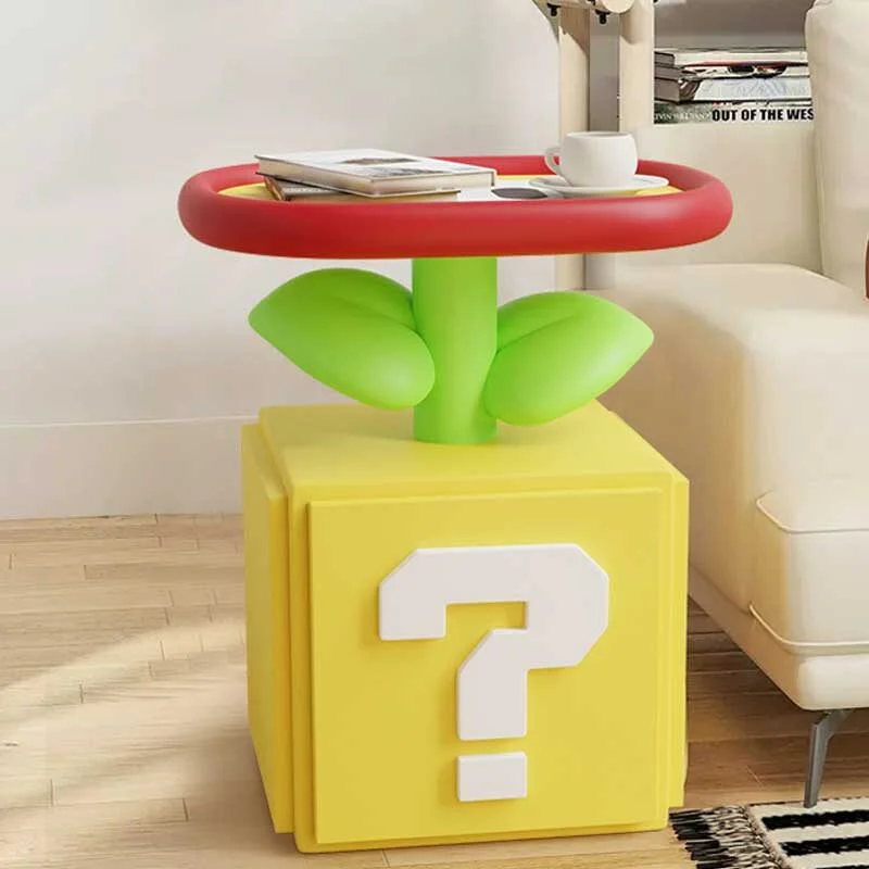 Pixel Cube Resin Nightstand — A Playful Retro-Inspired Storage Accent