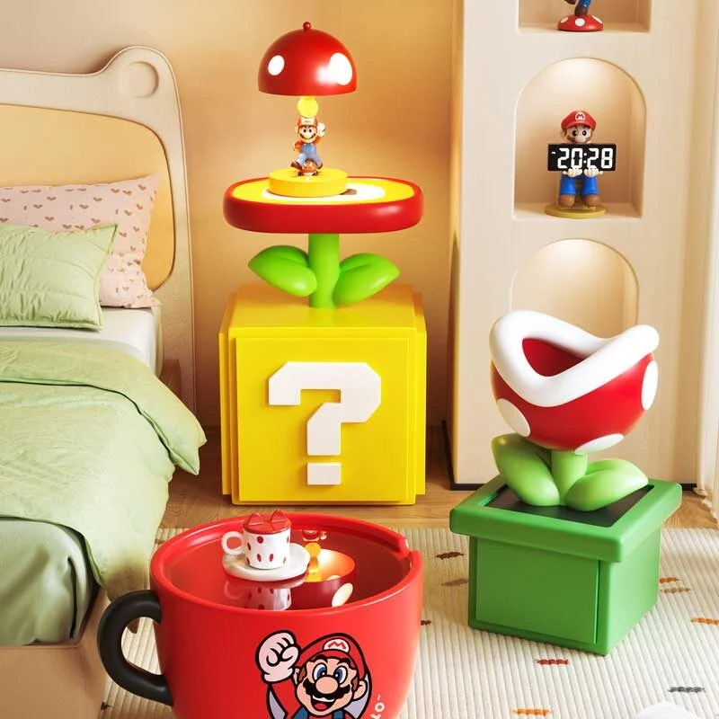 Pixel Cube Resin Nightstand — A Playful Retro-Inspired Storage Accent